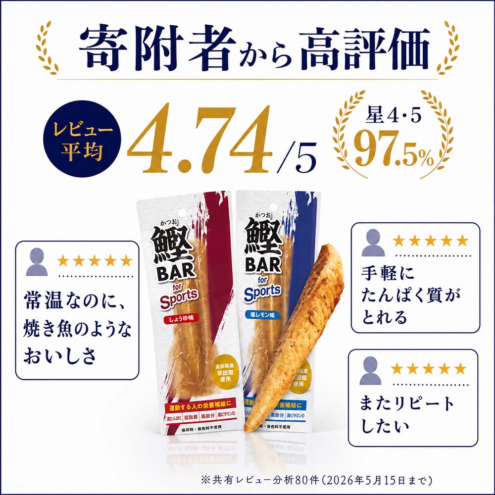 【R01484】鰹BAR for Sports ミックス50本（しょうゆ味25本+塩レモン味25本）